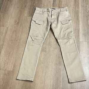 Men's Beige Cargo Pants